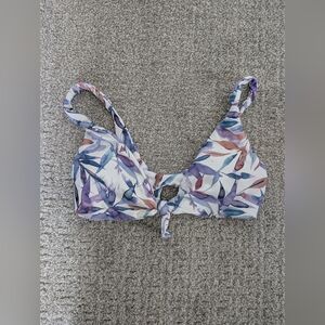 Midori Lanai Floral Print bikini Top Only Medium